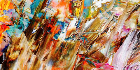 Colorful abstract background wallpaper. Modern motif visual art.  Mixtures of oil paint. Trendy...