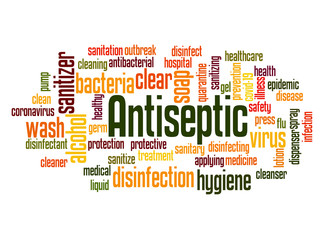 Antiseptic word cloud concept 2