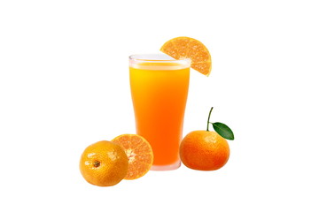 orange juice and fruits
