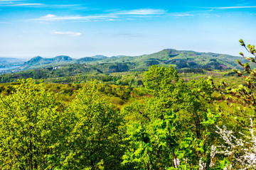 Das Siebengebirge von S&uuml;den aus gesehen