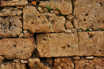 Stone texture close-up. Background, graphics, beauty, history
