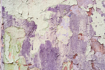 Texture of a concrete wall with cracks and scratches which can be used as a background