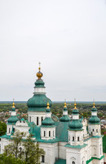 Fototapeta na wymiar Holy Trinity (Troitsky) cathedral in Chernihiv. View from bell tower. Ukraine, Europe