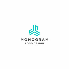 Obraz premium Modern and clean line logo design of triangle shapes with clear background - EPS10 - Vector.