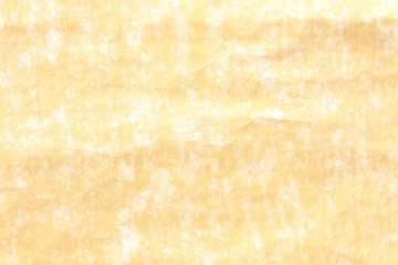 Old yellow paper with white stain  