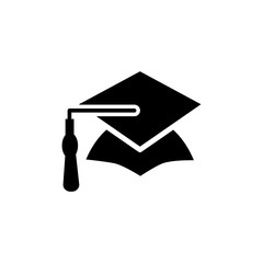 graduation cap icon vector design template