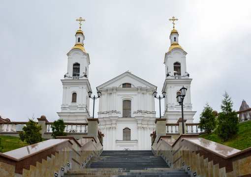 Assumption Cathedral in Vitebsk. Orthodox church. Belarus.