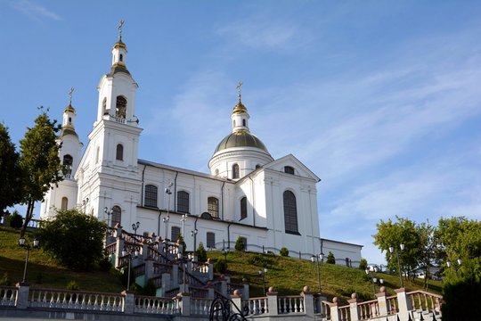 Assumption Cathedral in Vitebsk. Orthodox church. Belarus.