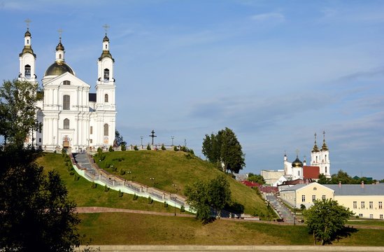 Assumption Cathedral in Vitebsk. Orthodox church. Belarus.