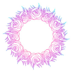 Vector ornamental Lotus flower, ethnic art, patterned Indian paisley in black and white. Hand drawn illustration. Invitation element. Tattoo, astrology, alchemy, boho and magic symbol.