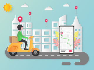 Officers deliver goods to the destination location