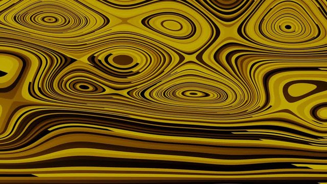 Yellow texture abstract fantasy, video background with uneven yellow elements like wood texture with knots, FullHD blender animation