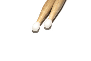 Pair of drumsticks close up