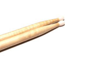 Two drumsticks isolated close up