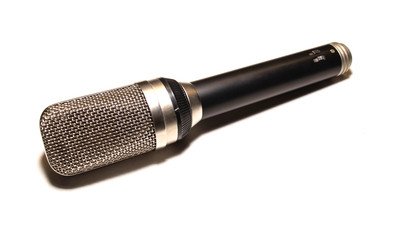 Audio device close up on a desk