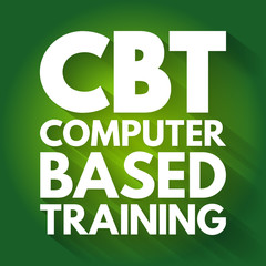 Fototapeta premium CBT - Computer Based Training acronym, education concept background
