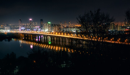 Fototapeta na wymiar Kyiv city at night. Ukraine