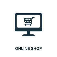 Online Shop icon. Simple illustration from e-commerce collection. Creative Online Shop icon for web design, templates, infographics and more