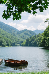 View of Biogradsko lake. National park Biogradska gora, Montenegro