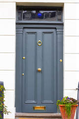 Stately front door in London