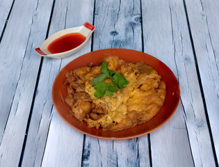 Thai Omelette with Sauce