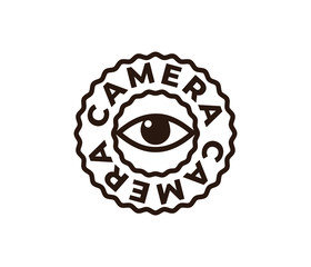 Eye Camera icon design, Eye Camera logo, Eye Camera icon, modern Idea and Concept Vector illustration Business Info graphic template with icon,arrow,world