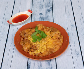 Thai Omelette with Sauce