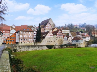 The old town of Schwaebisch Hall