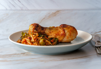 Spanish Fideo Con Pollo