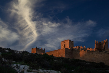 Obraz premium view of the Alcazaba of Almeria