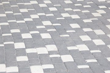 asphalt gray-white tile, textured surface