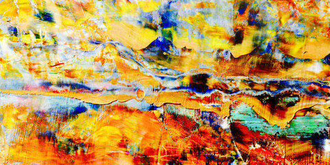 Colorful abstract background wallpaper. Modern motif visual art.  Mixtures of oil paint. Trendy hand painting canvas. Wall decor and Wall art prints Idea.  3D Texture.Colorful abstract 