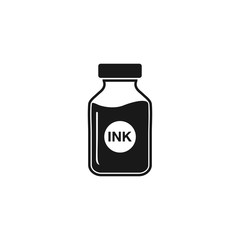 Ink Pot Icon. Editable Vector EPS Symbol Illustration.