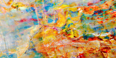 Colorful abstract background wallpaper. Modern motif visual art.  Mixtures of oil paint. Trendy...