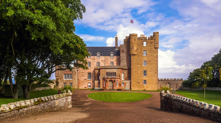Fototapeta na wymiar Mey, Thurso, Scotland / United Kingdom - August 30, 2014: Castle of Mey in the North of Caithness