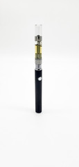 Vape Pen. Cannabis oil vape pen cartridges. Alternative method of smoking the THC extracted from marijuana plants.
