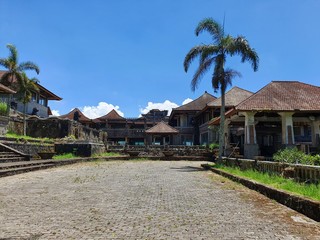 Abandoned hotel in bali. Bedugul Taman Rekreasi Hotel