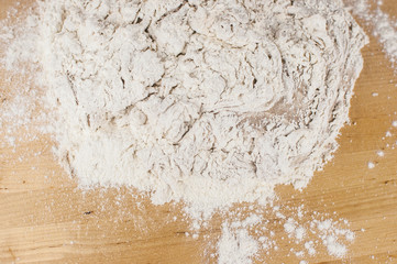 bread starter. Close up shot of bread dough texture. Air Bubbles from fermentation.