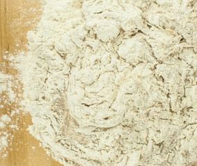 Fototapeta na wymiar bread starter. Close up shot of bread dough texture. Air Bubbles from fermentation.