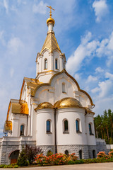 Fototapeta na wymiar Church of the Resurrection as part of the Katyn Memorial Complex