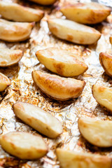 Potatoes baked in the oven