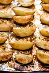 Potatoes baked in the oven