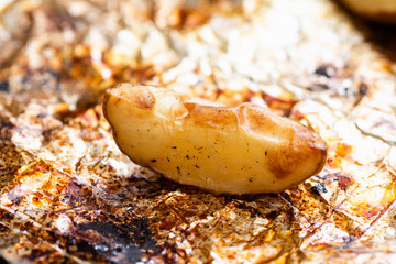 Potatoes baked in the oven