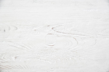 White painting on old wooden background