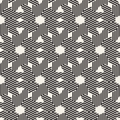 Vector seamless lines mosaic pattern. Modern stylish abstract texture. Repeating geometric tiles with stripe elements