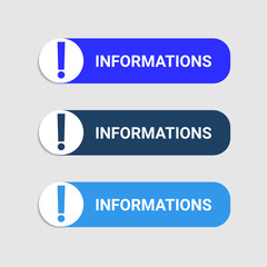Colored information buttons for web