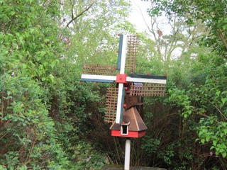 kleine Windmühle im Höhlenpark Syrau