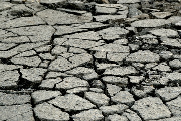  cracked road pavement