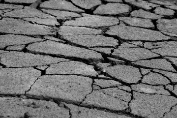  cracked asphalt pavement