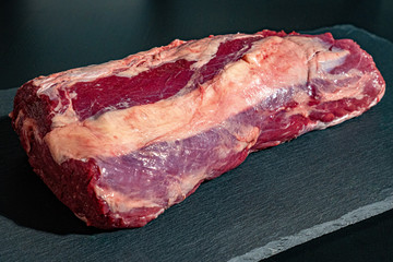 Entrecôte or Ribeye Steak beef meat (whole and raw)